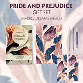 EasyOriginal Verlag / Austen |  Pride and Prejudice (with audio-online) Readable Classics Geschenkset + Marmorträume Schreibset Premium | Buch |  Sack Fachmedien