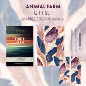 EasyOriginal Verlag / Orwell |  Animal Farm (with audio-online) Readable Classics Geschenkset + Marmorträume Schreibset Premium | Buch |  Sack Fachmedien
