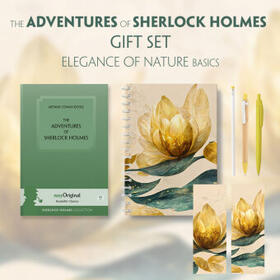 EasyOriginal Verlag / Doyle |  The Adventures of Sherlock Holmes (with audio-online) Readable Classics Geschenkset + Eleganz der Natur Schreibset Basics | Buch |  Sack Fachmedien