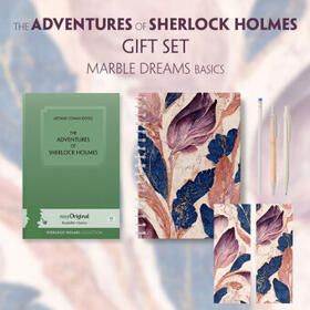EasyOriginal Verlag / Doyle |  The Adventures of Sherlock Holmes (with audio-online) Readable Classics Geschenkset + Marmorträume Schreibset Basics | Buch |  Sack Fachmedien