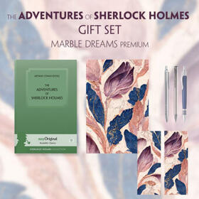 EasyOriginal Verlag / Doyle |  The Adventures of Sherlock Holmes (with audio-online) Readable Classics Geschenkset + Marmorträume Schreibset Premium | Buch |  Sack Fachmedien