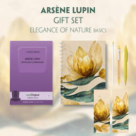 EasyOriginal Verlag / Leblanc |  Arsène Lupin, gentleman-cambrioleur (with audio-online) Readable Classics Geschenkset + Eleganz der Natur Schreibset Basics | Buch |  Sack Fachmedien