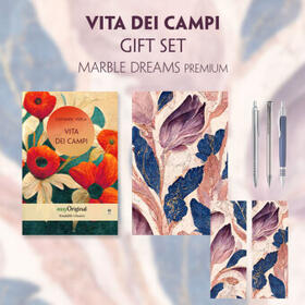 EasyOriginal Verlag / Verga |  Vita dei campi (with audio-online) Readable Classics Geschenkset + Marmorträume Schreibset Premium | Buch |  Sack Fachmedien