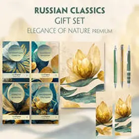 EasyOriginal Verlag / Puschkin |  EasyOriginal Readable Classics / Russian Classics - 4 books (with audio-online) Readable Classics Geschenkset + Eleganz der Natur Schreibset Premium | Buch |  Sack Fachmedien