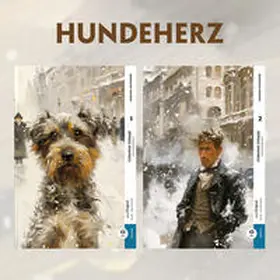 EasyOriginal Verlag / Bulgakow |  Sobatsch'je serdze / Hundeherz - 2 Teile (2 Bücher + Audio-Online) - Frank-Lesemethode - Kommentierte zweisprachige Ausgabe Russisch-Deutsch | Buch |  Sack Fachmedien