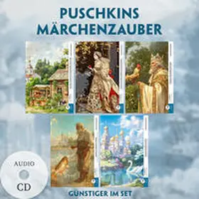 EasyOriginal Verlag / Puschkin |  5 Puschkins Märchenzauber (5 Bücher + Audio-CDs) - Frank-Lesemethode - Kommentierte zweisprachige Ausgabe Russisch-Deutsch | Buch |  Sack Fachmedien