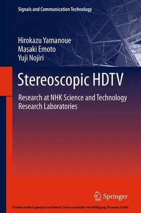 Yamanoue / Emoto / Nojiri |  Stereoscopic HDTV | eBook | Sack Fachmedien