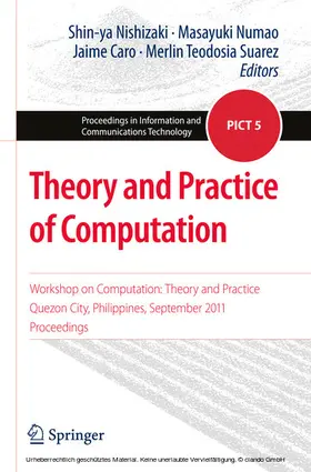 Nishizaki / Numao / Caro |  Theory and Practice of Computation | eBook | Sack Fachmedien