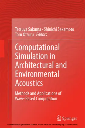 Sakuma / Sakamoto / Otsuru |  Computational Simulation in Architectural and Environmental Acoustics | eBook | Sack Fachmedien