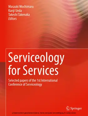 Mochimaru / Ueda / Takenaka |  Serviceology for Services | eBook | Sack Fachmedien