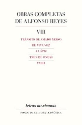 Reyes |  Obras completas, VIII | eBook | Sack Fachmedien