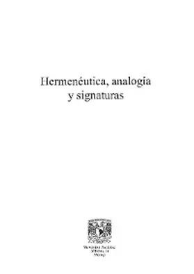 Beuchot |  Hermenéutica, analogía y signaturas | eBook | Sack Fachmedien
