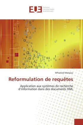 Mataoui |  Reformulation de requêtes | Buch |  Sack Fachmedien