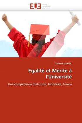 Goastellec |  Egalité et Mérite à l''Université | Buch |  Sack Fachmedien
