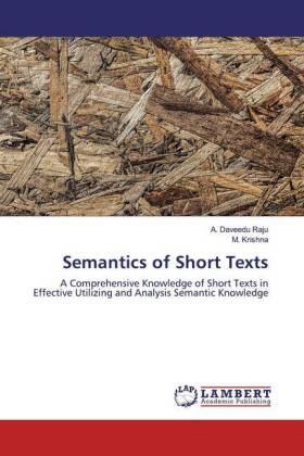 Raju / Krishna |  Semantics of Short Texts | Buch |  Sack Fachmedien