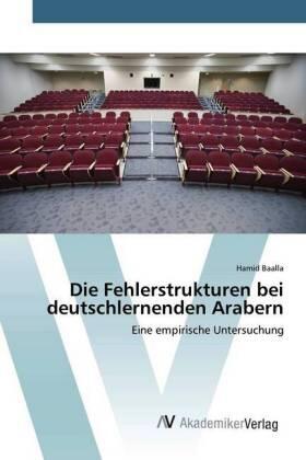 Baalla |  Die Fehlerstrukturen bei deutschlernenden Arabern | Buch |  Sack Fachmedien