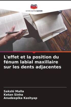 Malla / Sinha / Kashyap |  L'effet et la position du fénum labial maxillaire sur les dents adjacentes | Buch |  Sack Fachmedien