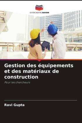 Gupta |  Gestion des équipements et des matériaux de construction | Buch |  Sack Fachmedien