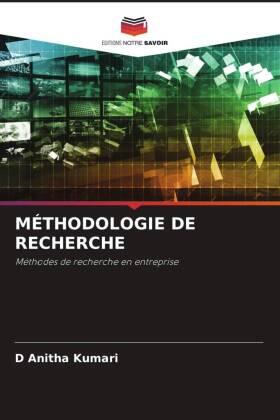 Kumari |  MÉTHODOLOGIE DE RECHERCHE | Buch |  Sack Fachmedien