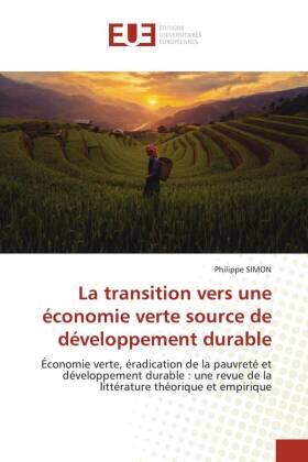 Simon |  La transition vers une économie verte source de développement durable | Buch |  Sack Fachmedien