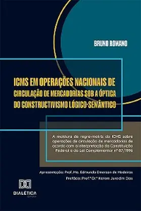 Romano |  ICMS em operações nacionais de circulação de mercadorias sob a óptica do constructivismo lógico-semântico | eBook | Sack Fachmedien