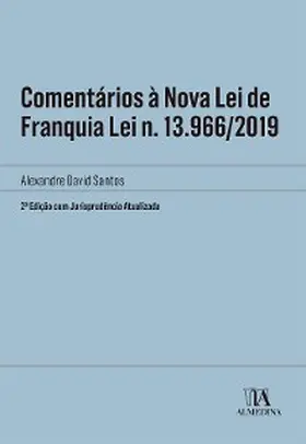 Santos |  Comentários à Nova Lei de Franquia | eBook | Sack Fachmedien