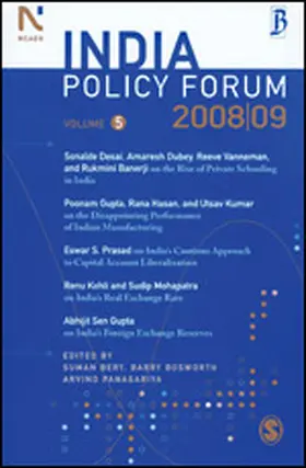 Bery / Bosworth / Panagariya |  India Policy Forum 2008-09 | Buch |  Sack Fachmedien