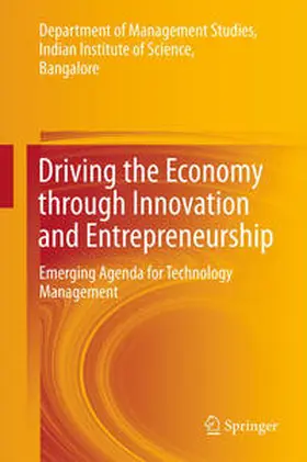 Department of Management Studies, |  Driving the Economy through Innovation and Entrepreneurship | Buch |  Sack Fachmedien