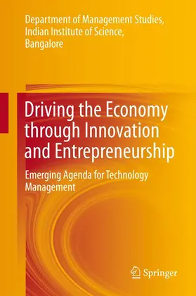 Department of Management Studies, / Mukhopadhyay | Driving the Economy through Innovation and Entrepreneurship | E-Book | sack.de