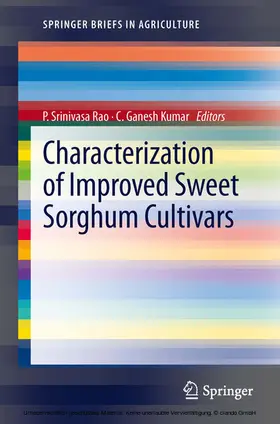Rao / Kumar |  Characterization of Improved Sweet Sorghum Cultivars | eBook | Sack Fachmedien