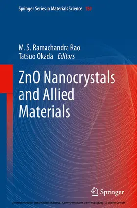 Rao / Okada | ZnO Nanocrystals and Allied Materials | E-Book | sack.de
