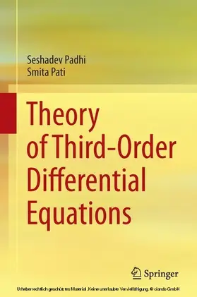Padhi / Pati |  Theory of Third-Order Differential Equations | eBook | Sack Fachmedien