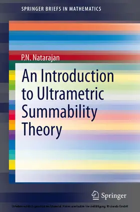 Natarajan |  An Introduction to Ultrametric Summability Theory | eBook | Sack Fachmedien