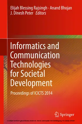 Rajsingh / Bhojan / Peter |  Informatics and Communication Technologies for Societal Development | eBook | Sack Fachmedien
