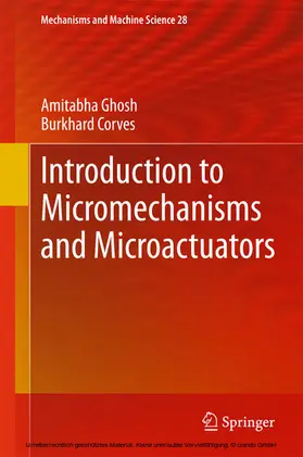 Ghosh / Corves |  Introduction to Micromechanisms and Microactuators | eBook | Sack Fachmedien