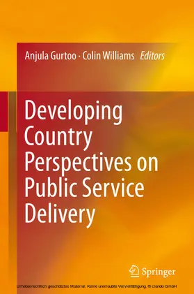Gurtoo / Williams | Developing Country Perspectives on Public Service Delivery | E-Book | sack.de