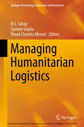 Sahay / Gupta / Menon |  Managing Humanitarian Logistics | eBook | Sack Fachmedien