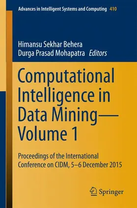 Mohapatra / Behera |  Computational Intelligence in Data Mining-Volume 1 | Buch |  Sack Fachmedien