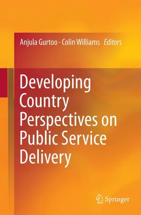Williams / Gurtoo |  Developing Country Perspectives on Public Service Delivery | Buch |  Sack Fachmedien