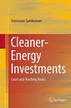 Sunderasan |  Cleaner-Energy Investments | Buch |  Sack Fachmedien