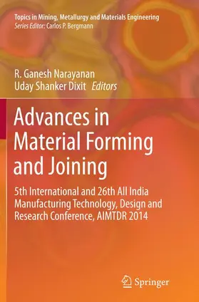 Dixit / Narayanan |  Advances in Material Forming and Joining | Buch |  Sack Fachmedien