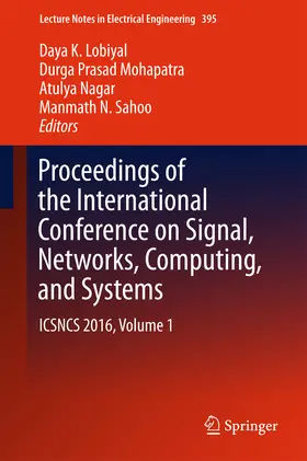 Lobiyal / Mohapatra / Nagar | Proceedings of the International Conference on Signal, Networks, Computing, and Systems | E-Book | sack.de