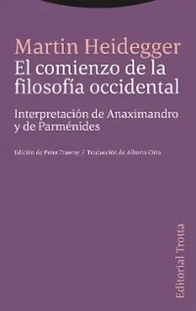 Heidegger |  El comienzo de la filosofía occidental | eBook | Sack Fachmedien