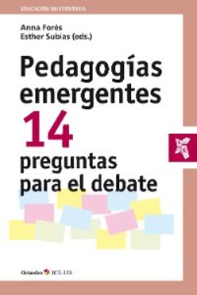 Forés Miravalles / Subias Vallecillo |  Pedagogías emergentes | eBook | Sack Fachmedien