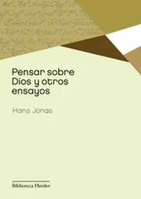 Jonas |  Pensar sobre Dios y otros ensayos | eBook | Sack Fachmedien