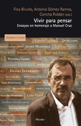 Roldán / Birulés Bertrán / Gómez Ramos |  Vivir para pensar | eBook | Sack Fachmedien
