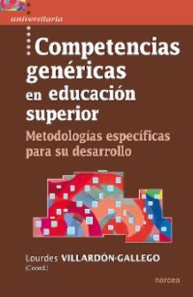 Villardón-Gallego |  Competencias genéricas en educación superior | eBook | Sack Fachmedien