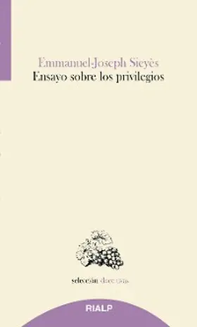Sieyès |  Ensayo sobre los privilegios | eBook | Sack Fachmedien