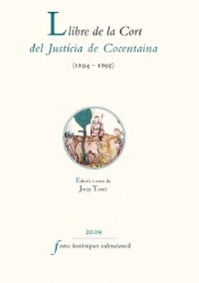 Torró |  Llibre de la Cort del Justícia de Cocentaina (1294-1295) | eBook | Sack Fachmedien