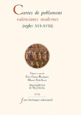 Aavv |  Cartes de poblament valencianes modernes | eBook | Sack Fachmedien